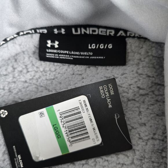 NWT Under Armour Women’s Mock Neck Sherpa Fleece Sweatshirt Size Large - Picture 3 of 7